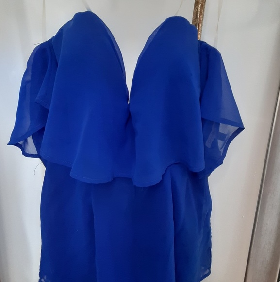 Blue Charlotte Ruse Romper XS - Picture 2 of 5